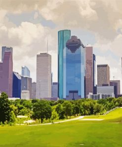 Houston City paint by number