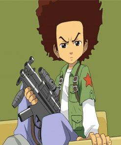 Huey Freeman With Gun The Boondocks paint by number