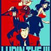 Illustration Lupin III Poster paint by number