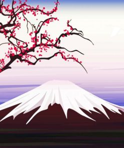 Mt Fuji paint by number