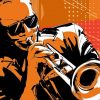 Illustration Trumpet Player paint by numbers