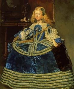 Infanta Margareta Teresa In A Blue Dress Velazquez paint by number