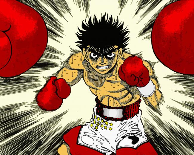 Ippo Makunouchi Professional Boxer Anime paint by numbers