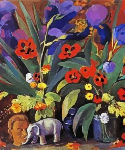 Irises And Poppies By Saryan paint by numbers