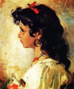 Italian Girl Portrait paint by number