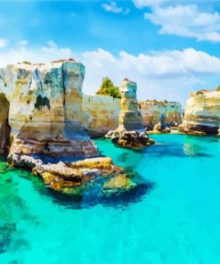 Italy Puglia Seascape paint by number