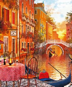 Italy Venice Canal paint by numbers