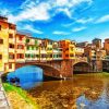 Italy Ponte Vecchio Florence paint by numbers