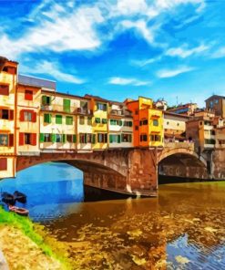 Italy Ponte Vecchio Florence paint by numbers