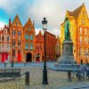 Jan Van Eyck Square Bruges paint by numbers