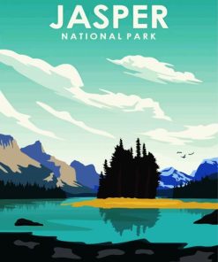 Jasper NationaL Park Poster paint by number