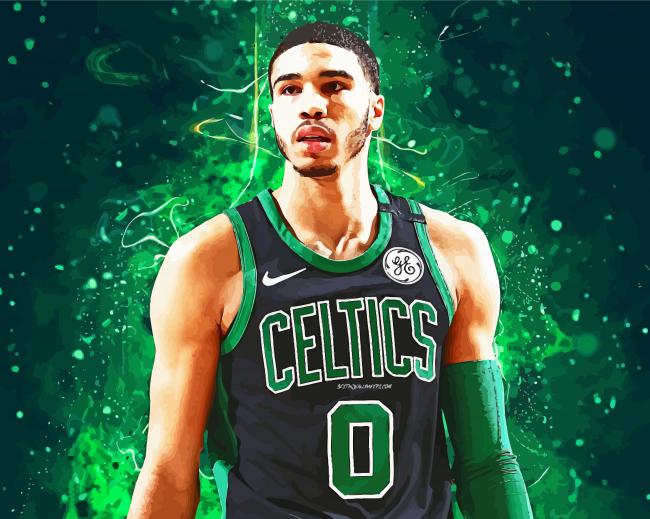Jayson Tatum Player Art paint by numbers