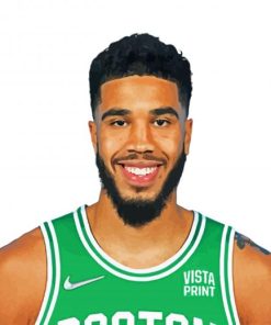 Jayson Tatum Basketball Player paint by number