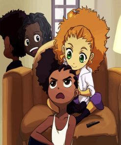 Jazmine And Riley From The Boondocks paint by number