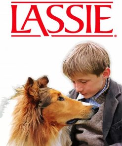 Joe And Lassie Dog paint by number