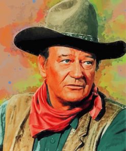 Actor John Wayne Art paint by numbers