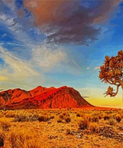 Kalahari Desert South Africa paint by number