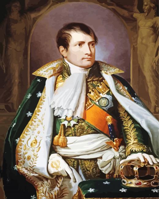 King Napoleon Portrait paint by numbers
