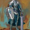 Knight Armor Art paint by number