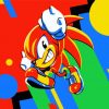 Knuckles Animation paint by numbers