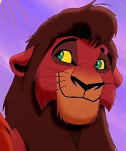 Kovu Lion King paint by numbers