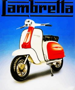 Lambretta Scooter paint by number