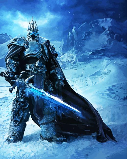 Lich King Arthas Game paint by numbers