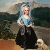 Little Girl With Havanese paint by number