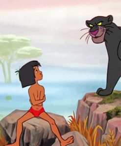 Little Mowgli And Bagheera paint by number
