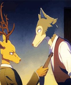 Louis and Legosi Beastars paint by number
