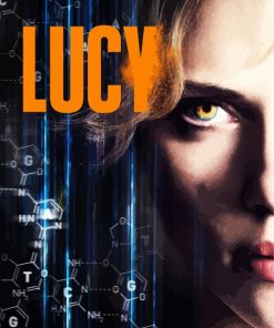 Lucy Movie Poster paint by numbers
