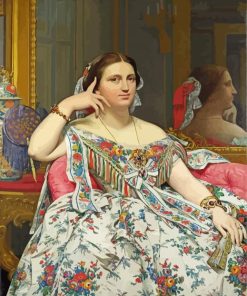 Madame Moitessier Ingres paint by number