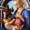 Madonna And Child By Botticelli paint by number