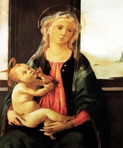 Madonna Of The Sea By Sandro Botticelli paint by number