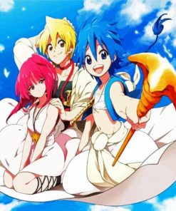 Magi Anime Character paint by numbers