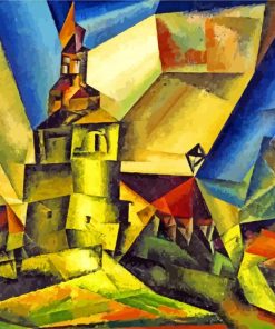 Markwippach By Lyonel Feininger paint by number