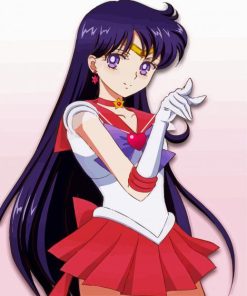 Mars Sailor Moon paint by number