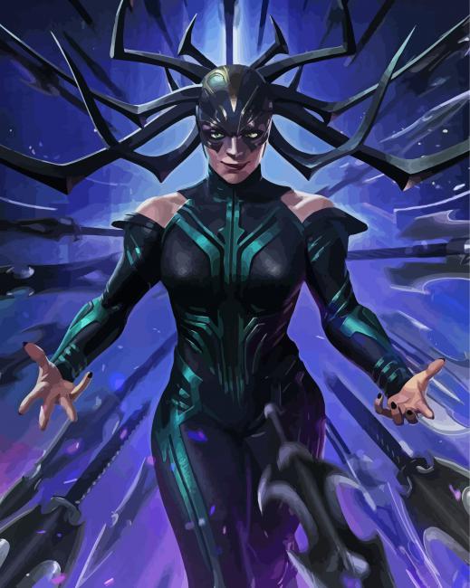 Marvel Hela paint by number