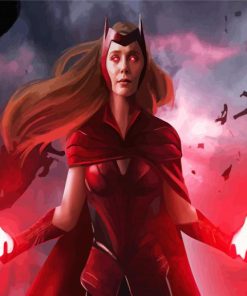 Marvel Hero Wanda paint by number