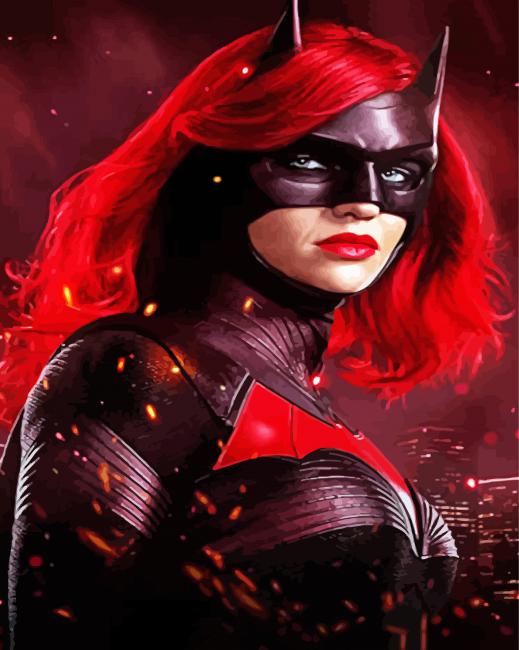 Masked Batwoman paint by number