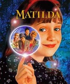 Matilda Film Poster paint by numbers
