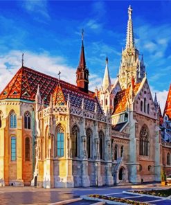 Matthias Church Budapest paint by number