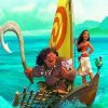 Maui And Moana Disney Charactres paint by numbers