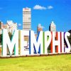 Memphis City paint by number