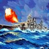 Military Navy Battleship paint by numbers