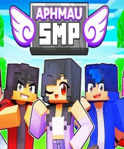 Minecraft Aphmau Game paint by numbers