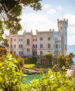 Miramare Castle Trieste paint by number