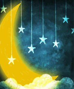 Moon And Stars paint by number