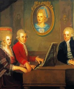 Mozart And His Wife paint by number