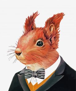 Mr Squirrel paint by number